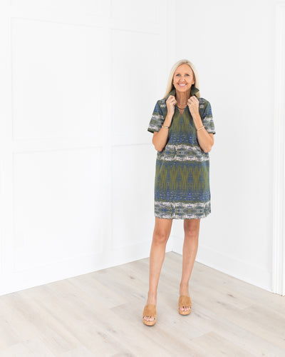 Wells Dress in Wild Palms
