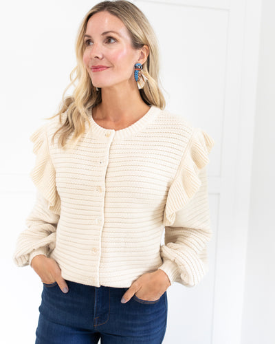 Maelle Ivory Cardigan