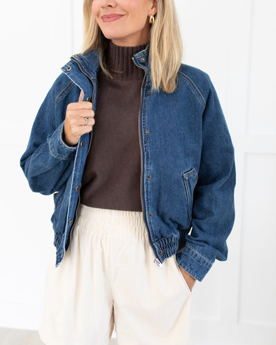Denim Bomber Jacket