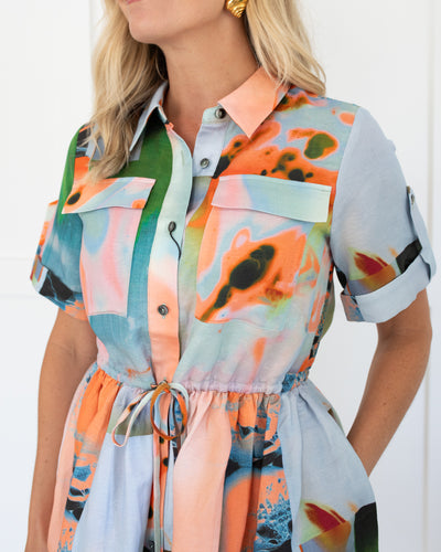 Peyton Dress in Lava Lamp by Hunter Bell