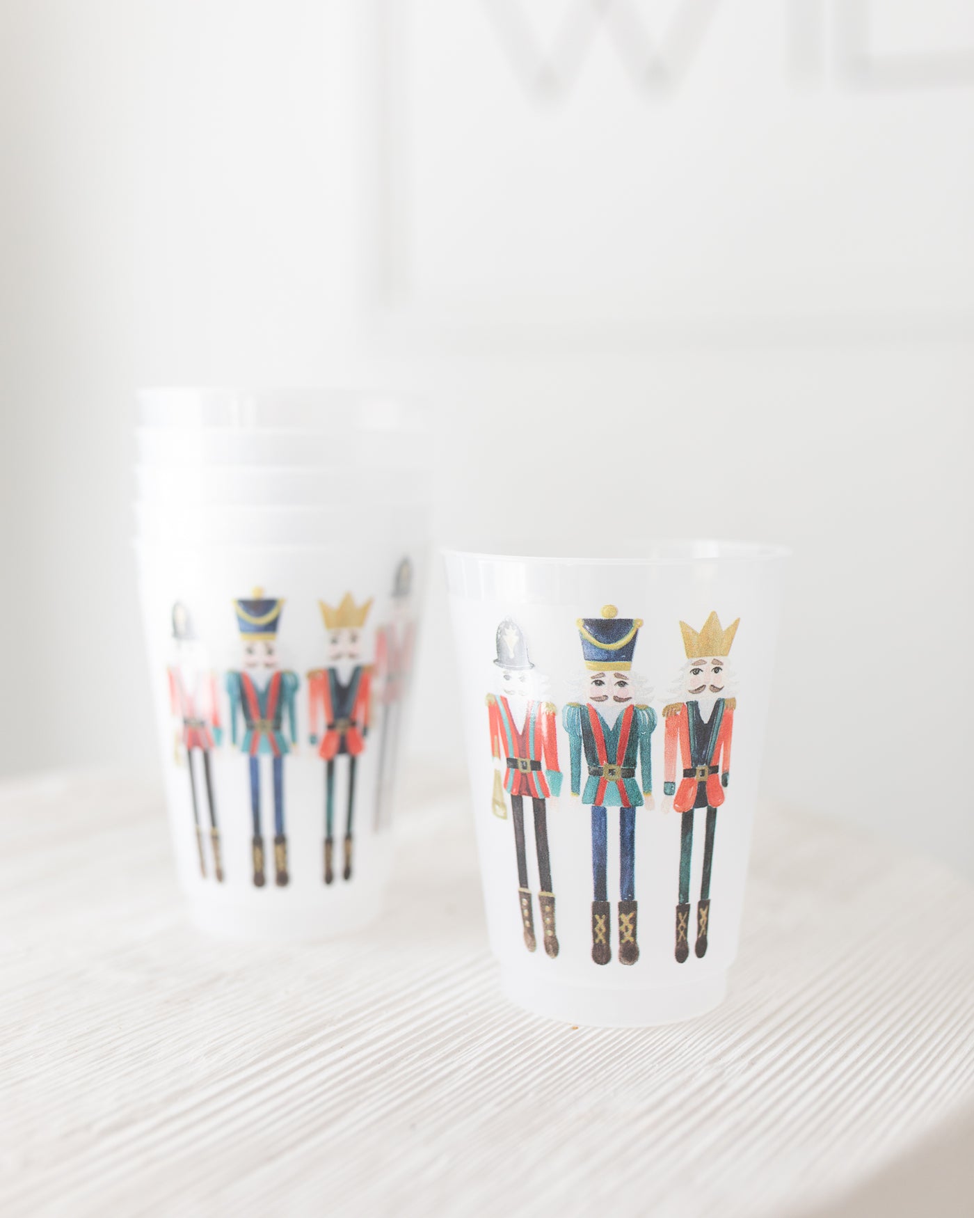 Nutcrackers Frosted Cups