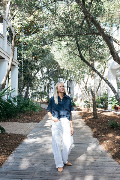 Eleanor Top in Navy