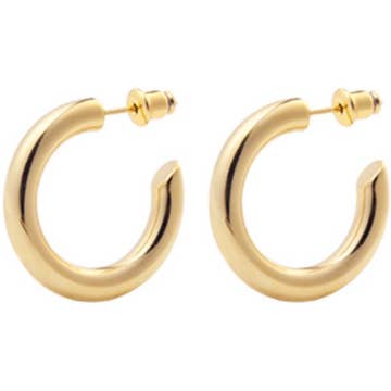 Mini Hoop 0.98" in Gold