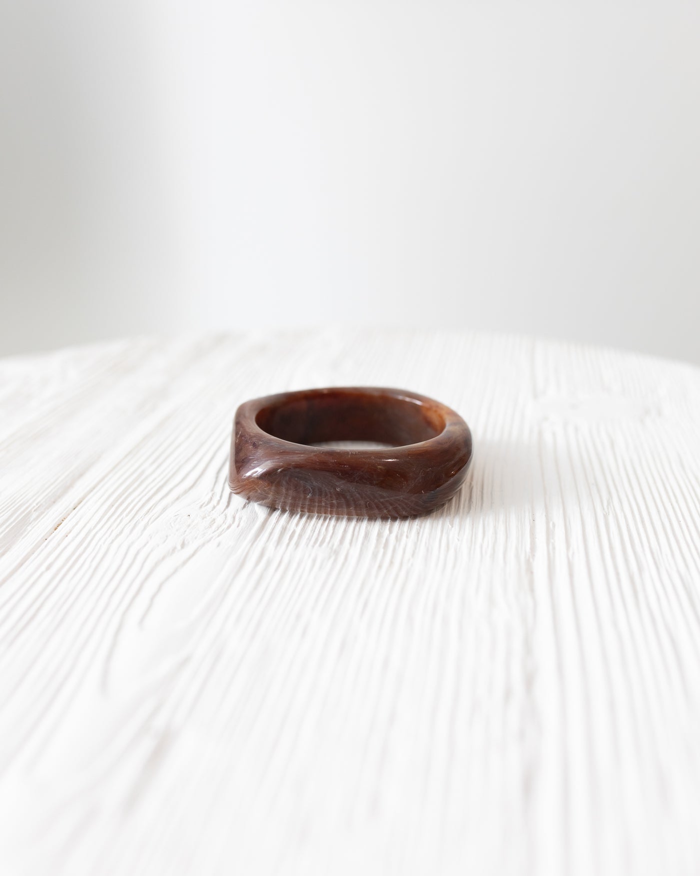 Coffee Acrylic Bracelet - Large Bangle