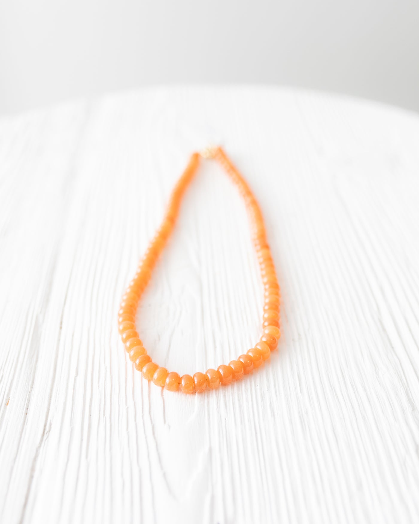 Tangerine 17" Beaded Necklace