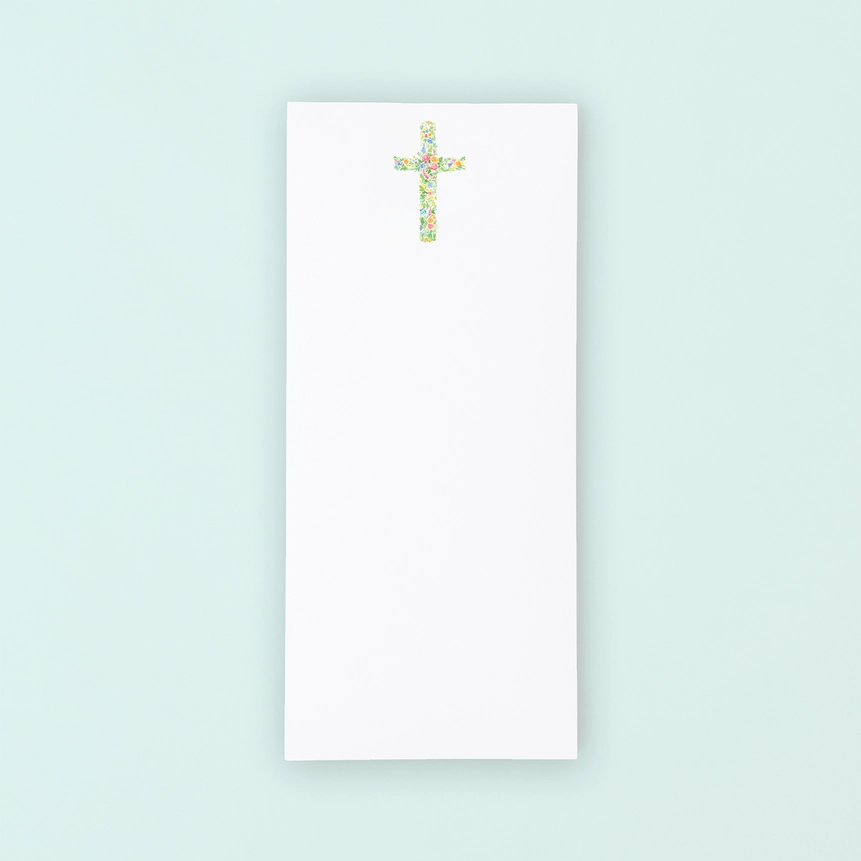 Floral Cross Tall Notepad – Willow Park Boutique