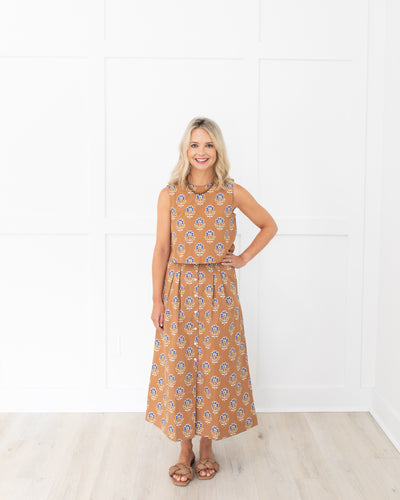 Crop Top in Maple Sprigs