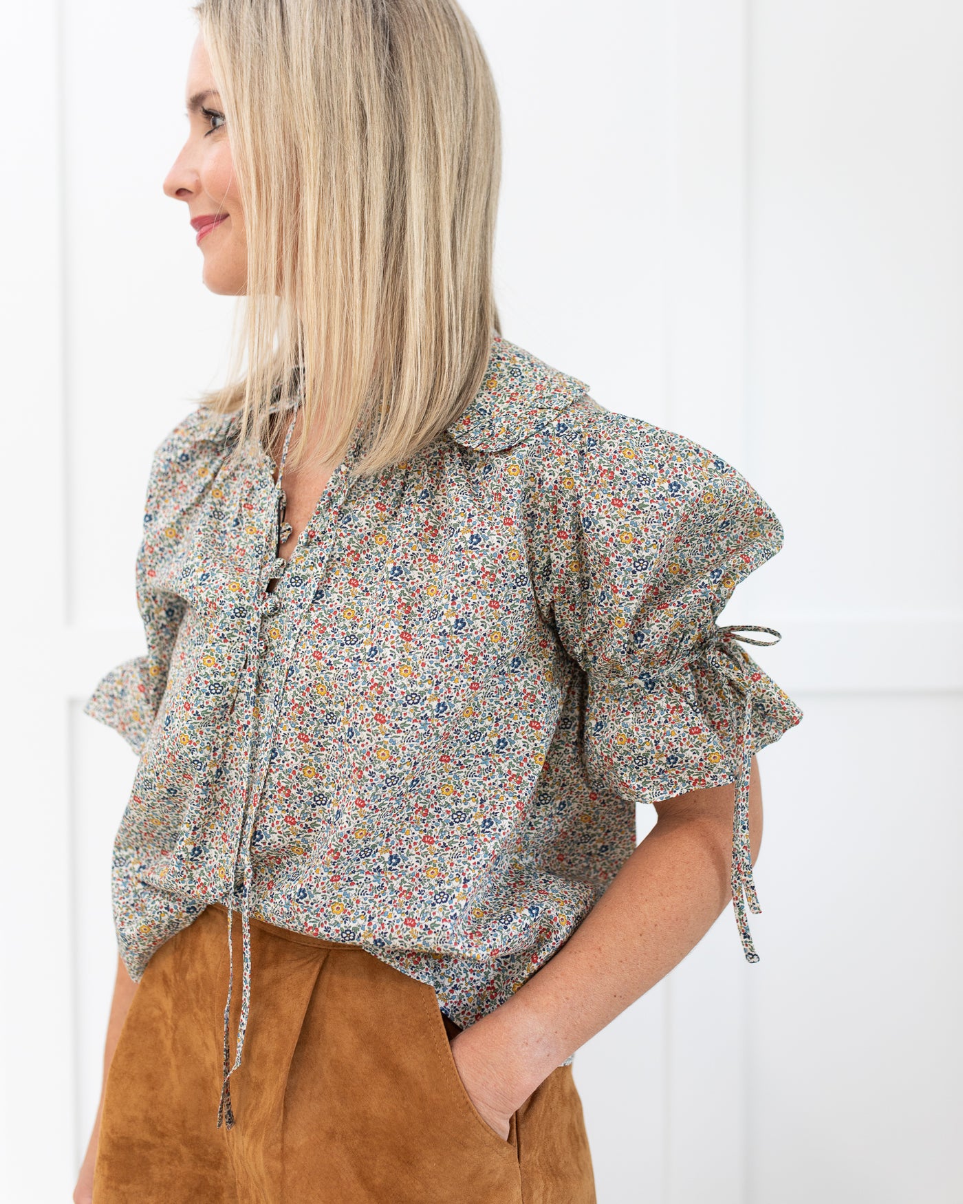 Mayfair Blouse in Katie & Millie by Hunter Bell