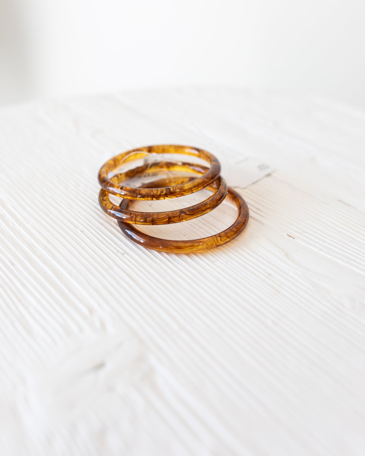 Amber Tortoise Acrylic Bangle
