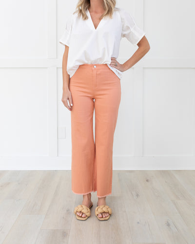 Desert Rose Wide Leg Denim Pants