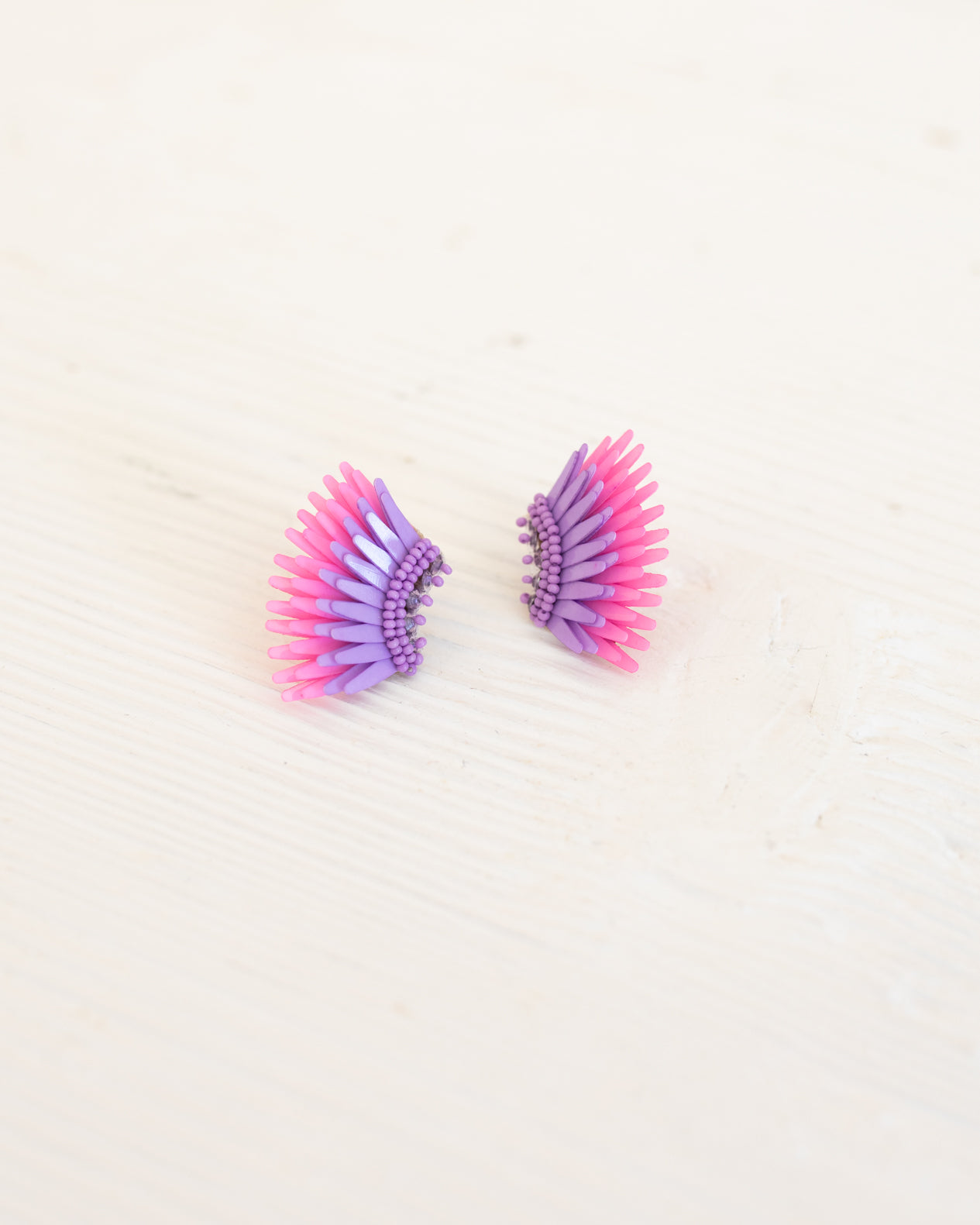 MICRO MADELINE EARRINGS in Purple and Pink MIGNONNE GAVIGAN