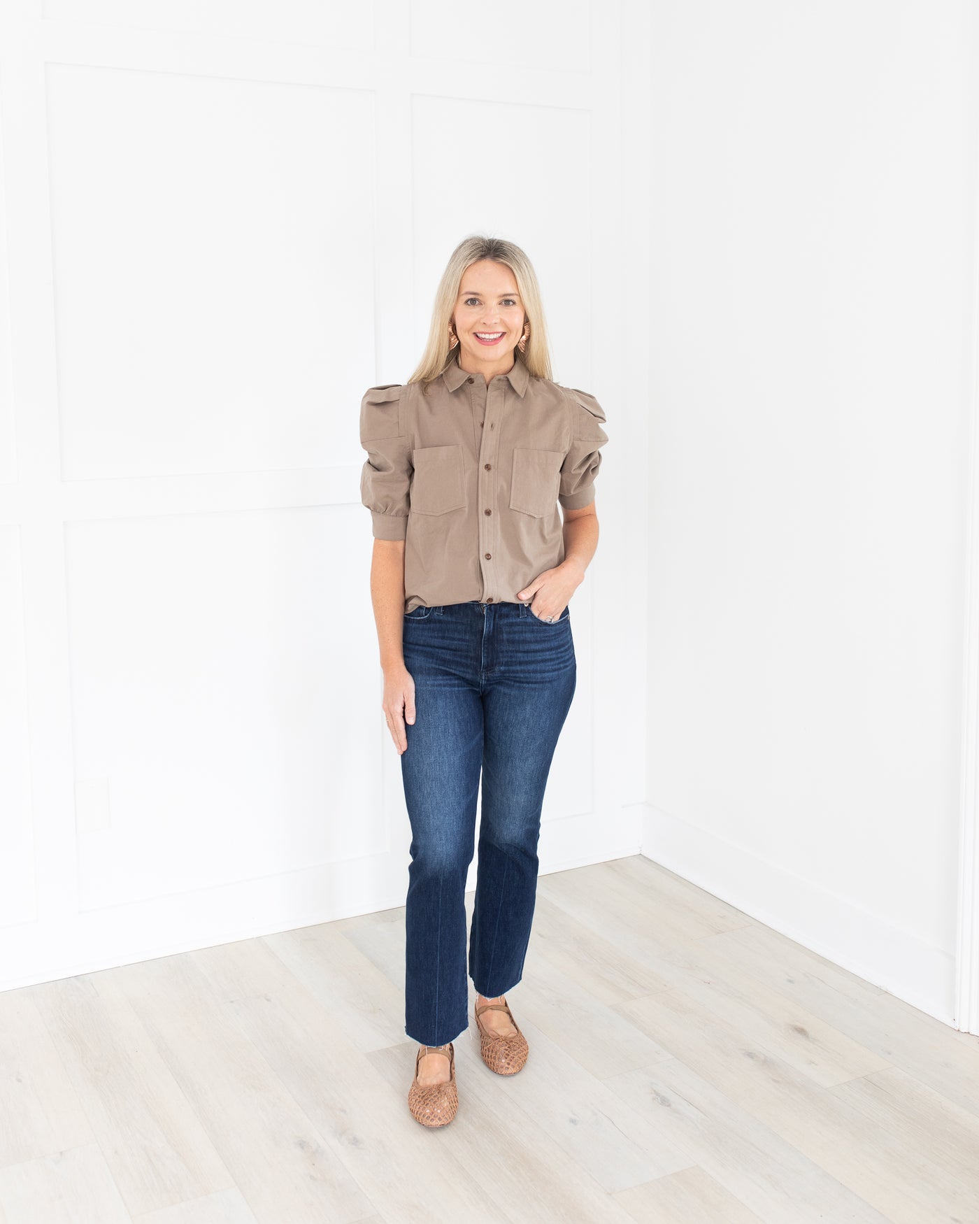 Blaire Top in Taupe