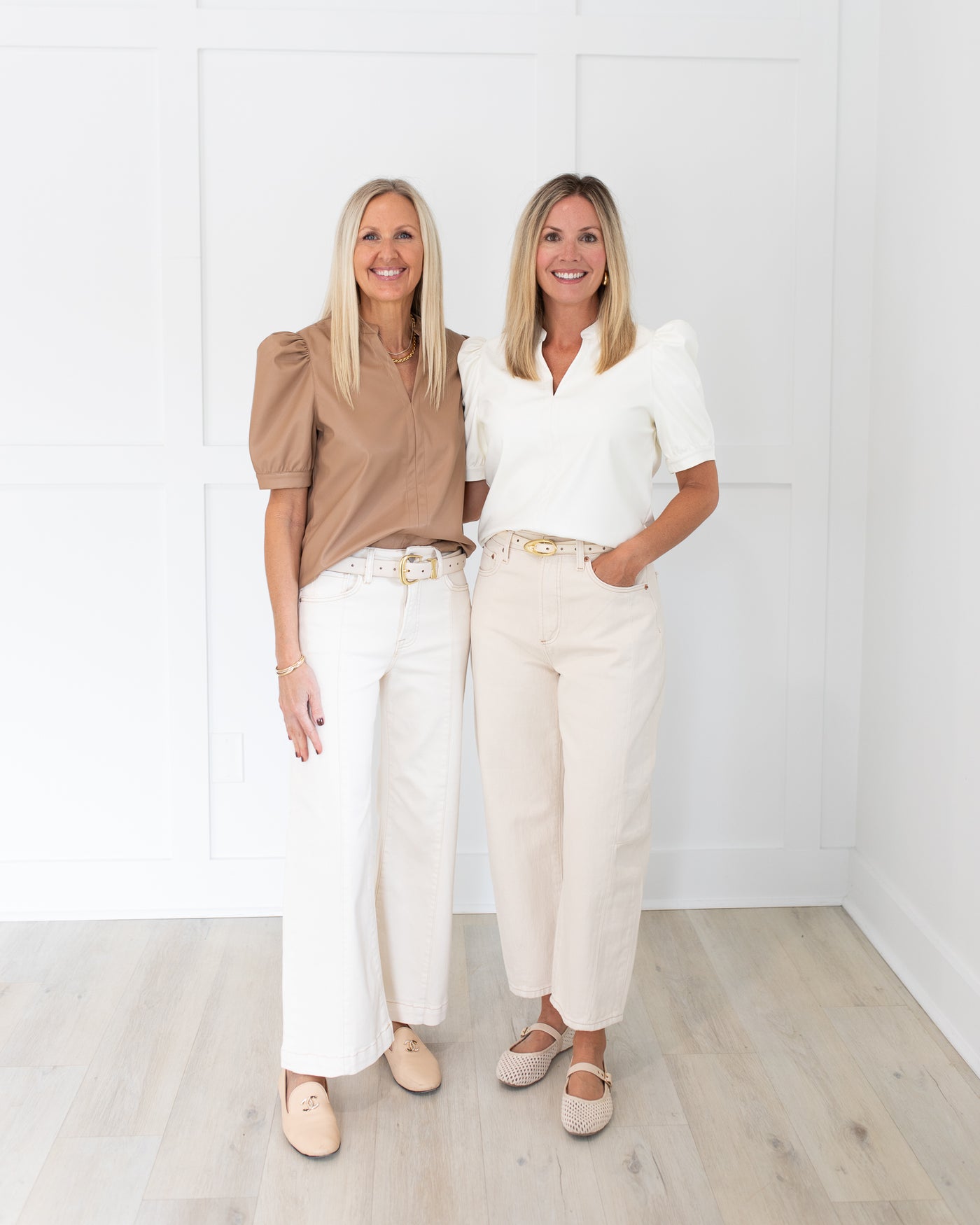 Cream Vegan Leather Top