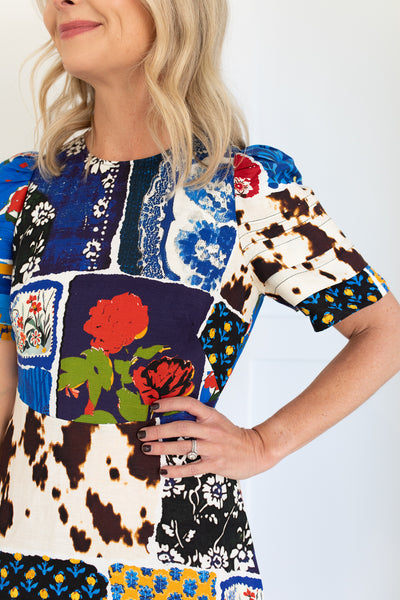 Casey Dress in Nightingale by Hunter Bell