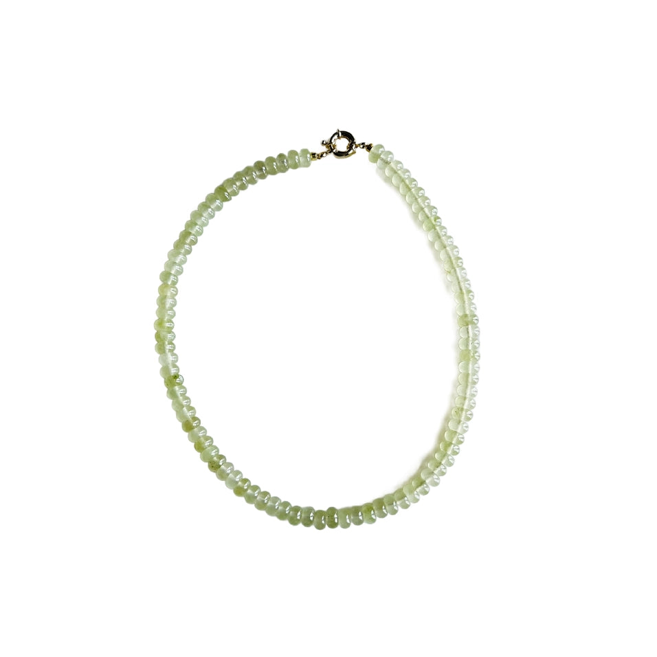 Sage Jade 17" Beaded Necklace