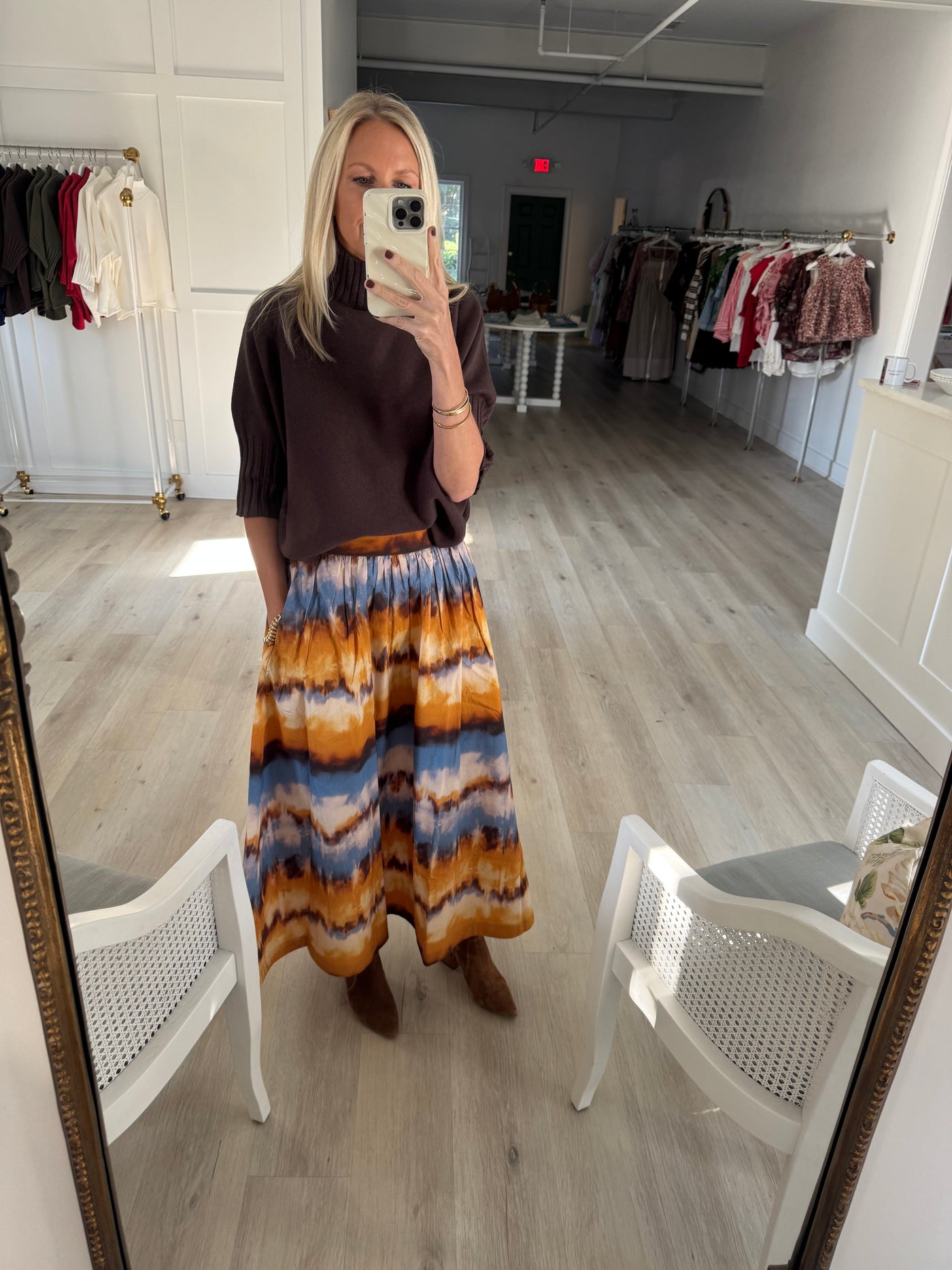 Kit Skirt in Golden Ombre