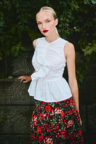 Remy Skirt in Holiday Floral by Hunter Bell