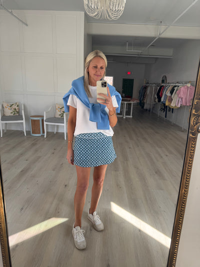 Everyday Skort in Floral trellis by Addison Bay