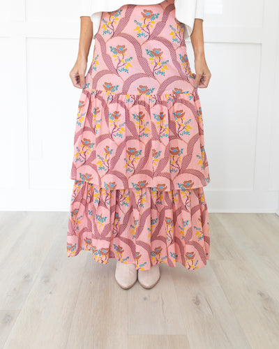 Peach Bellini Maxi Skirt