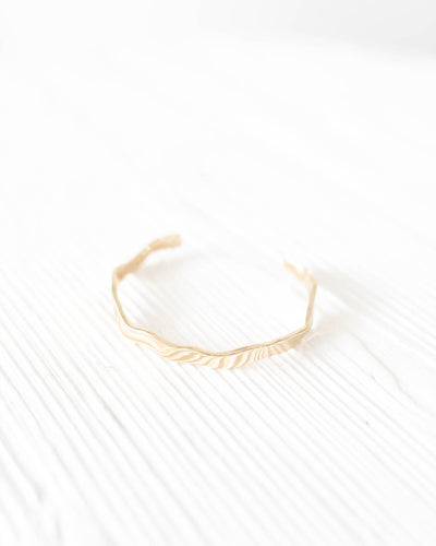 Soraya Gold Cuff Bracelet by Mignonne Gavigan