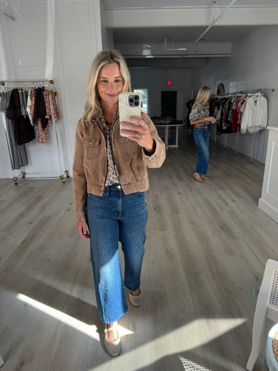 Taupe Denim Pocket Jacket