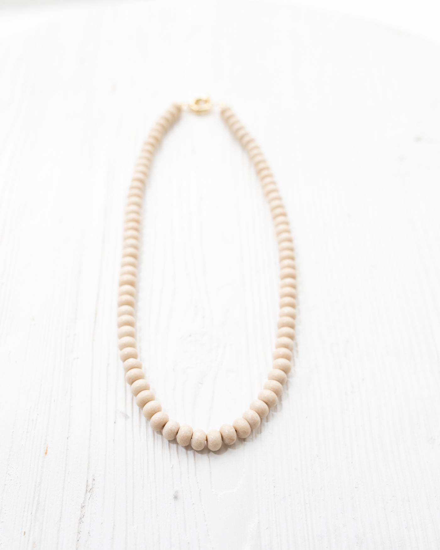 Ivory 17" Beaded Necklace