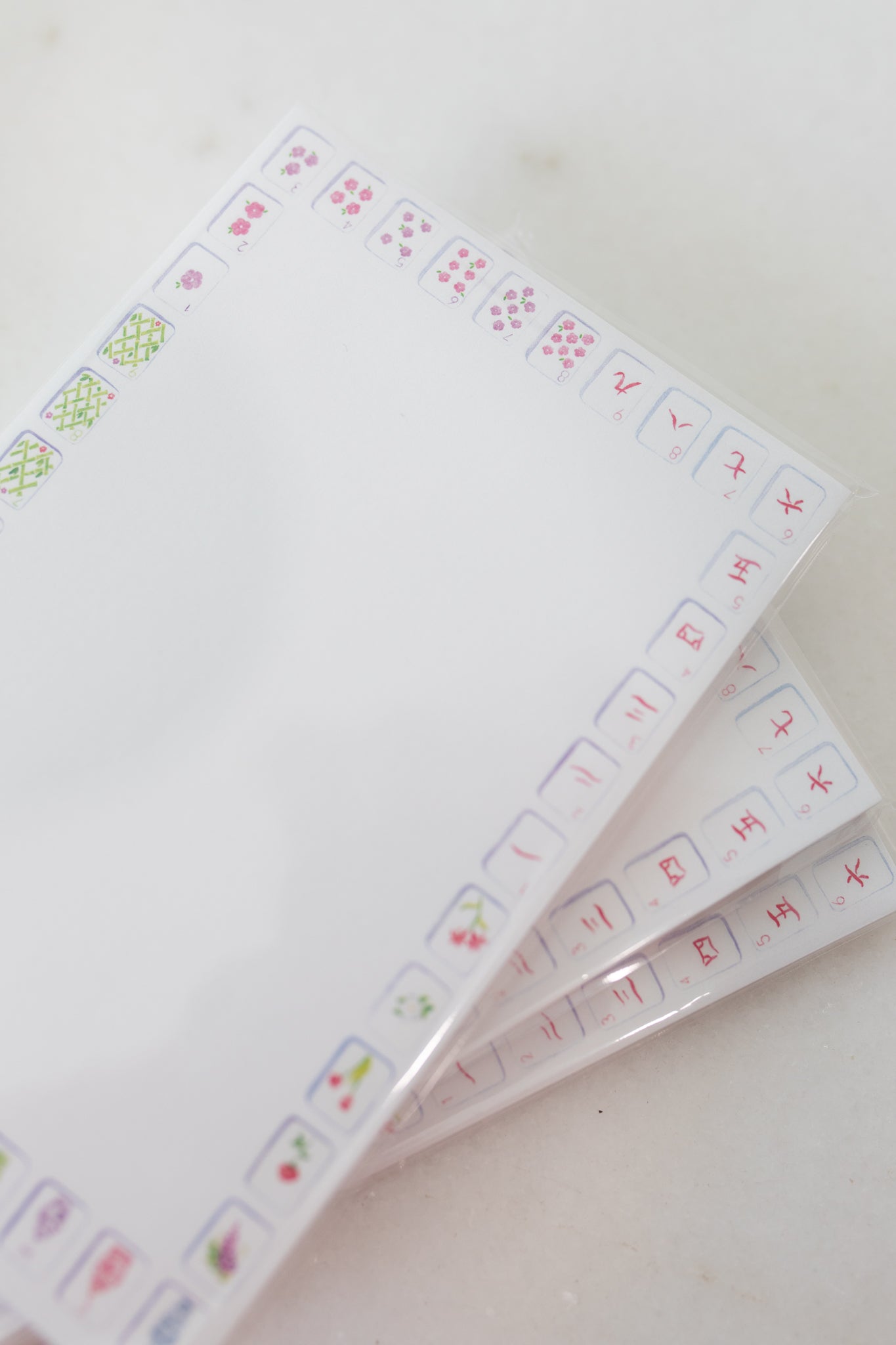 Mahjong Mini Tile Border Notepad