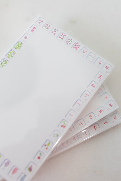 Mahjong Mini Tile Border Notepad