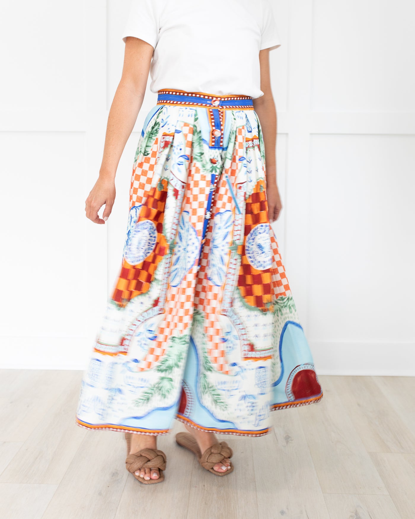 Eva Skirt in Sundance Tile by Hunter Bell