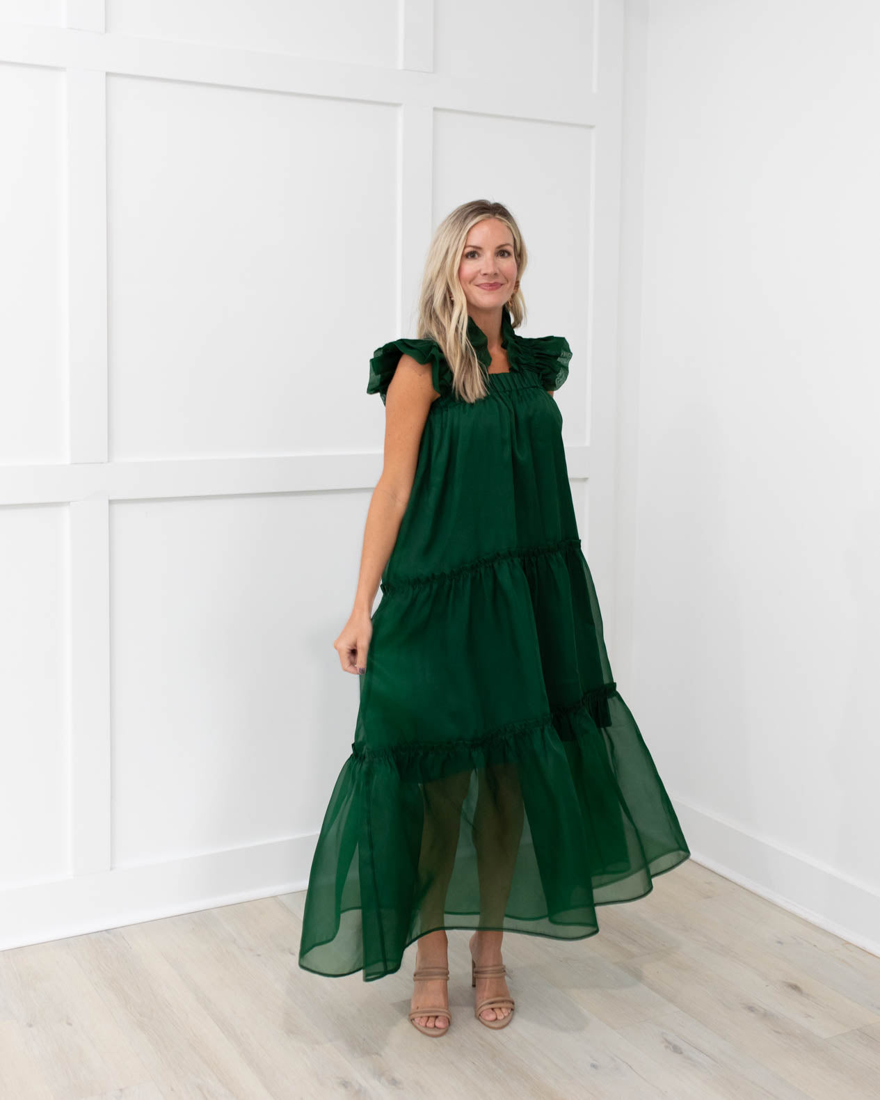 Evergreen Organza Dress