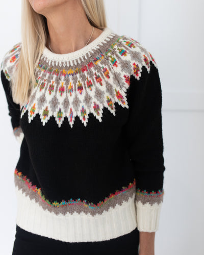 Black Fair Isle Sweater
