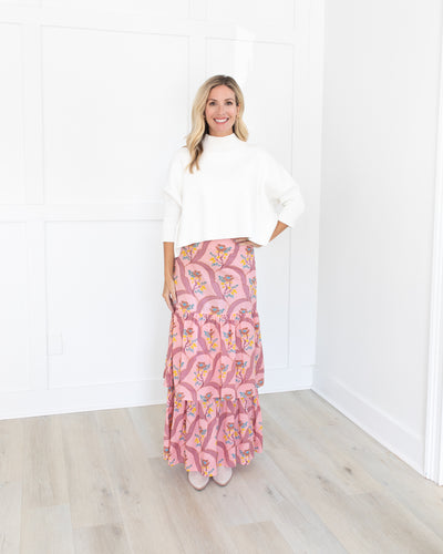 Peach Bellini Maxi Skirt