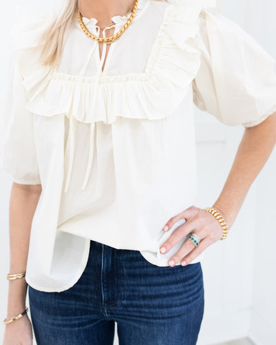 Janet Blouse in Ivory