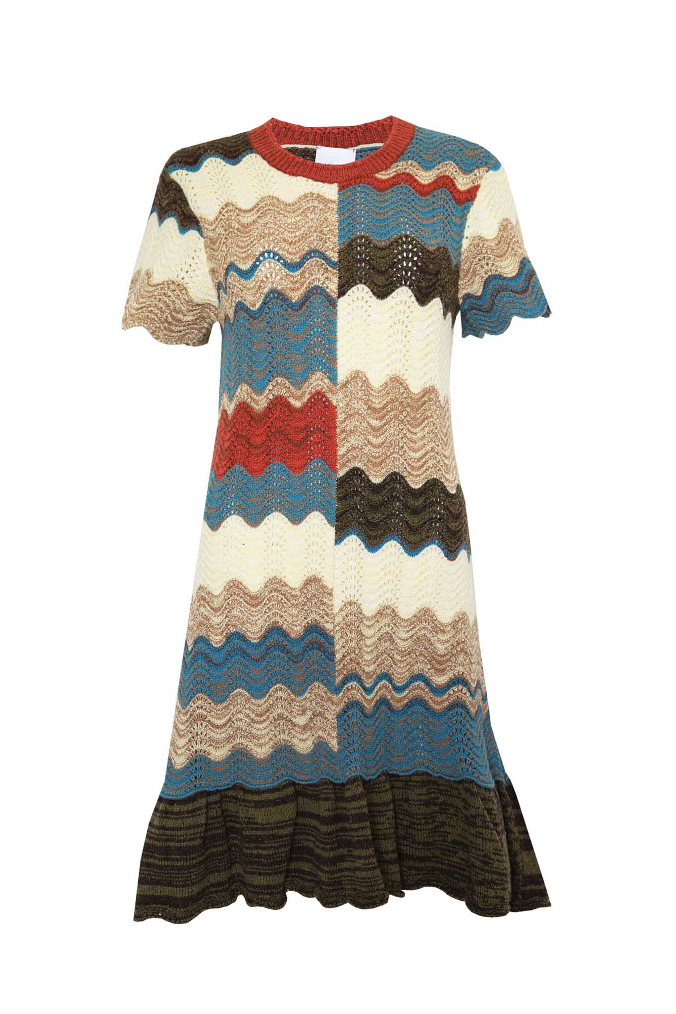 Bernadette Dress in Autumn Wave by HUNTER BELL