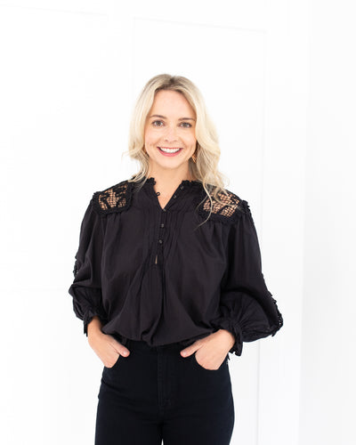 Claudia Black Blouse