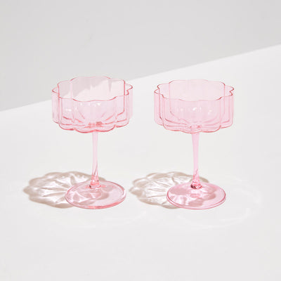 Wave Coupe Glass Set of 2