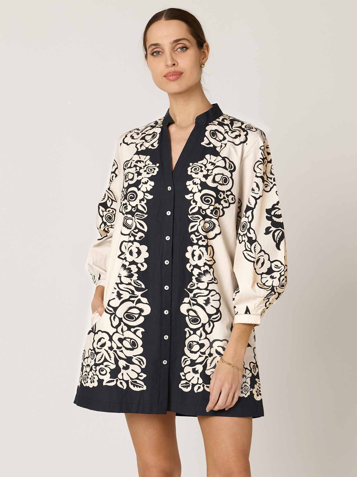 Lilian Mini Dress in Botanico Print