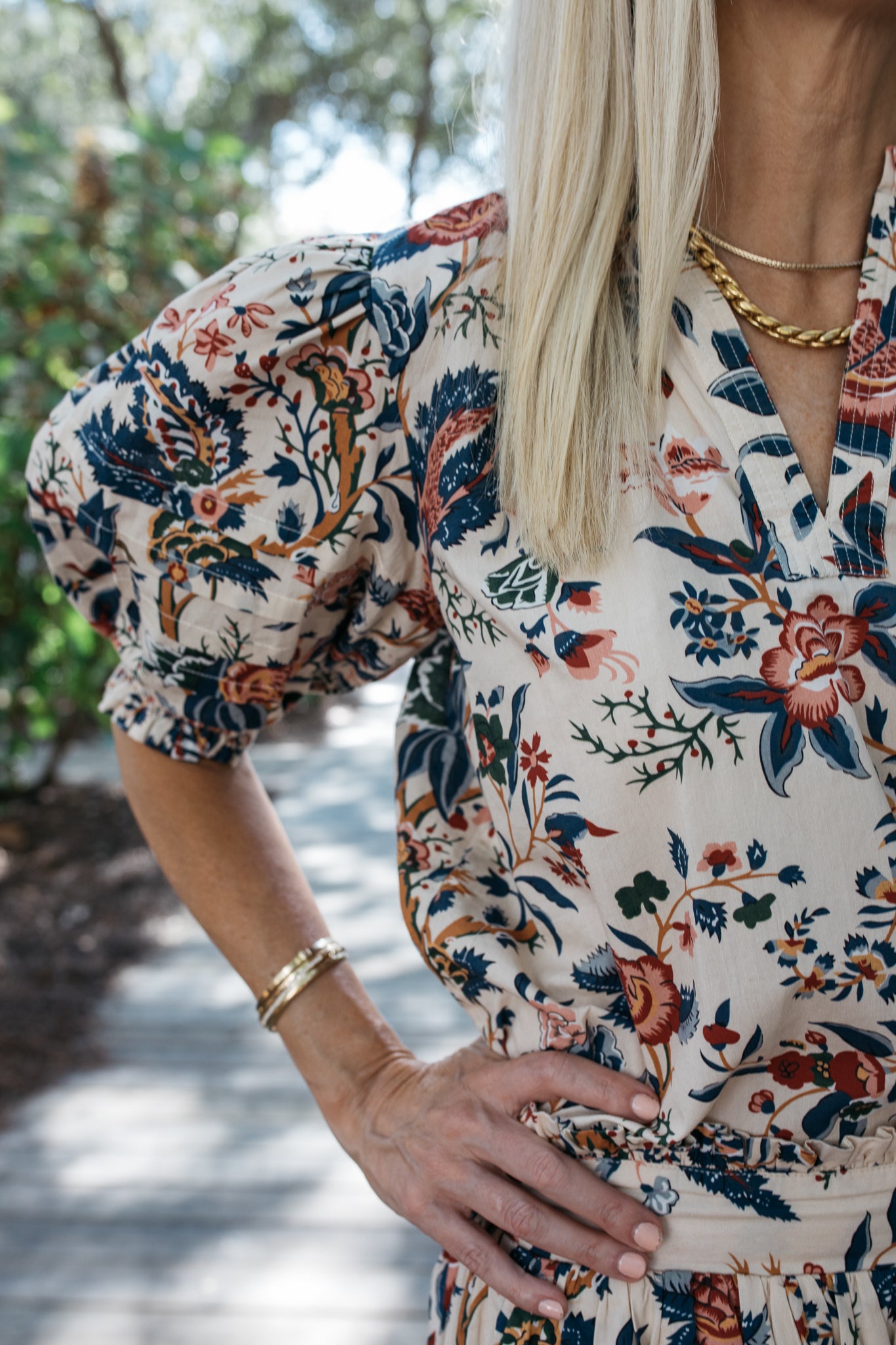 James Top in Fall Floral