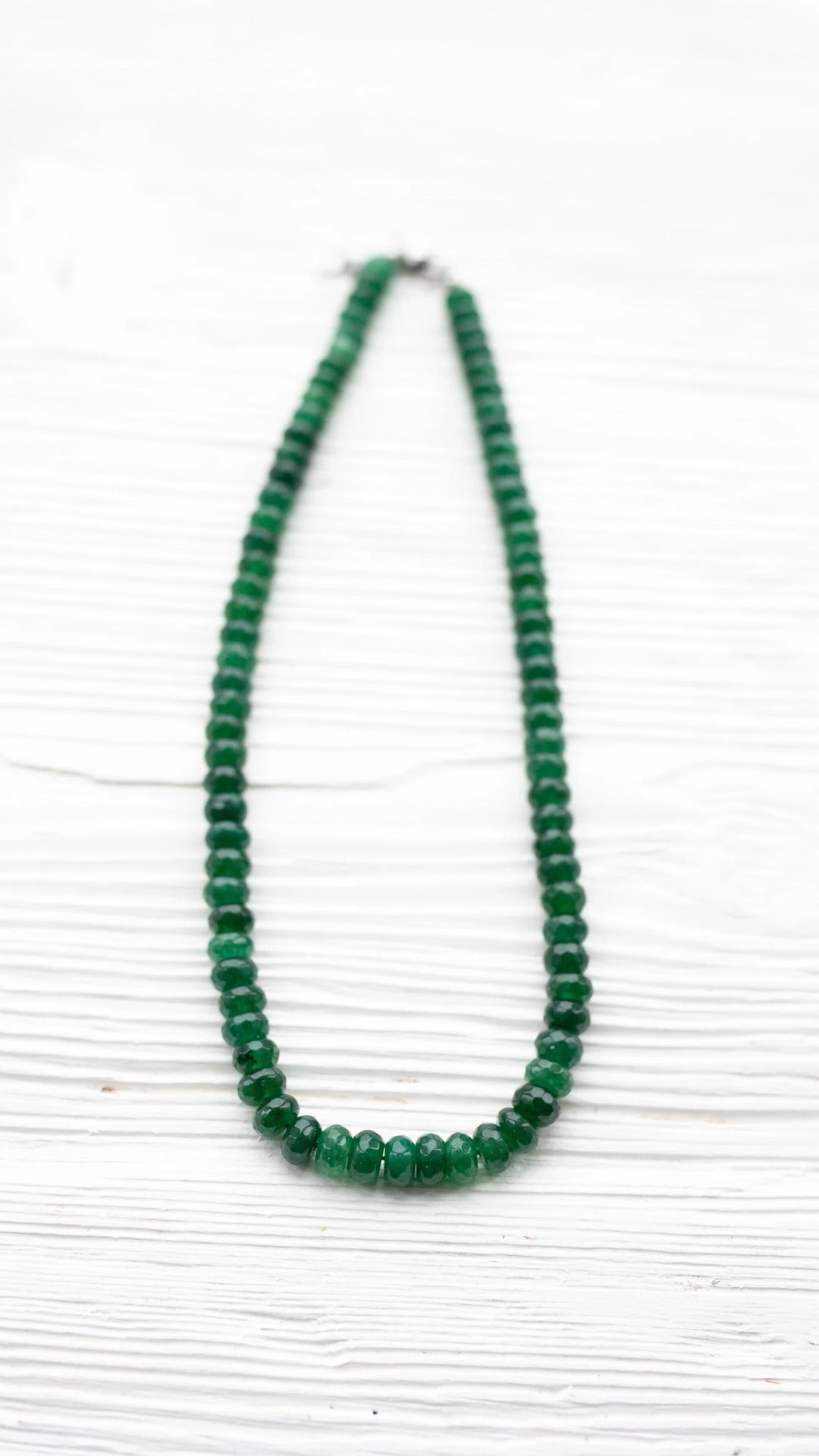 Emerald Green Beaded Necklace