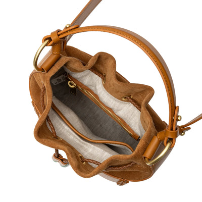 Walnut Brown Bucket Bag