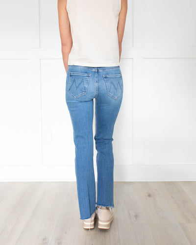 The Insider Crop Step Fray Denim in Out of the Blue by Mother