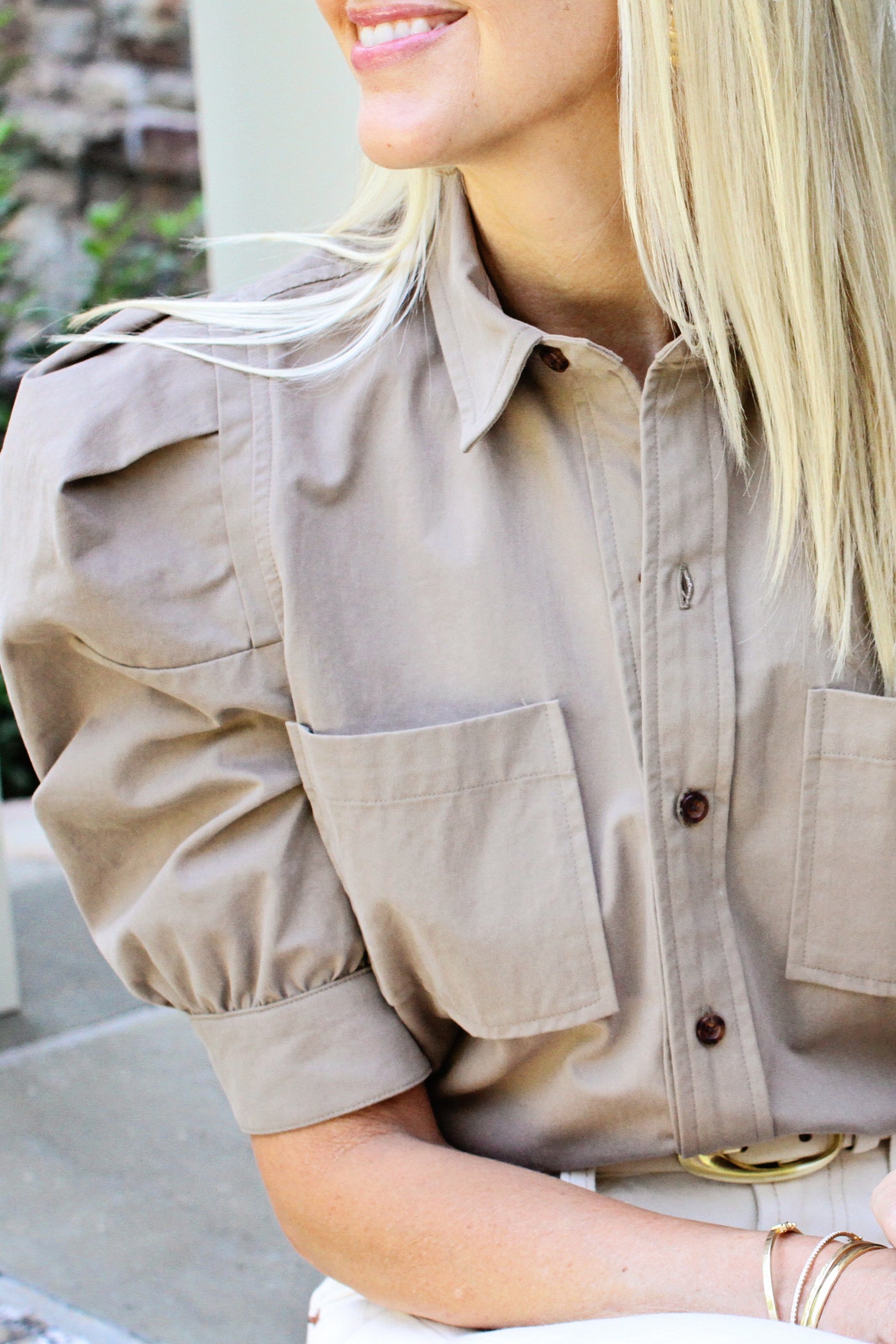 Blaire Top in Taupe