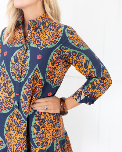 Polly Dress in Saffron Botanicals