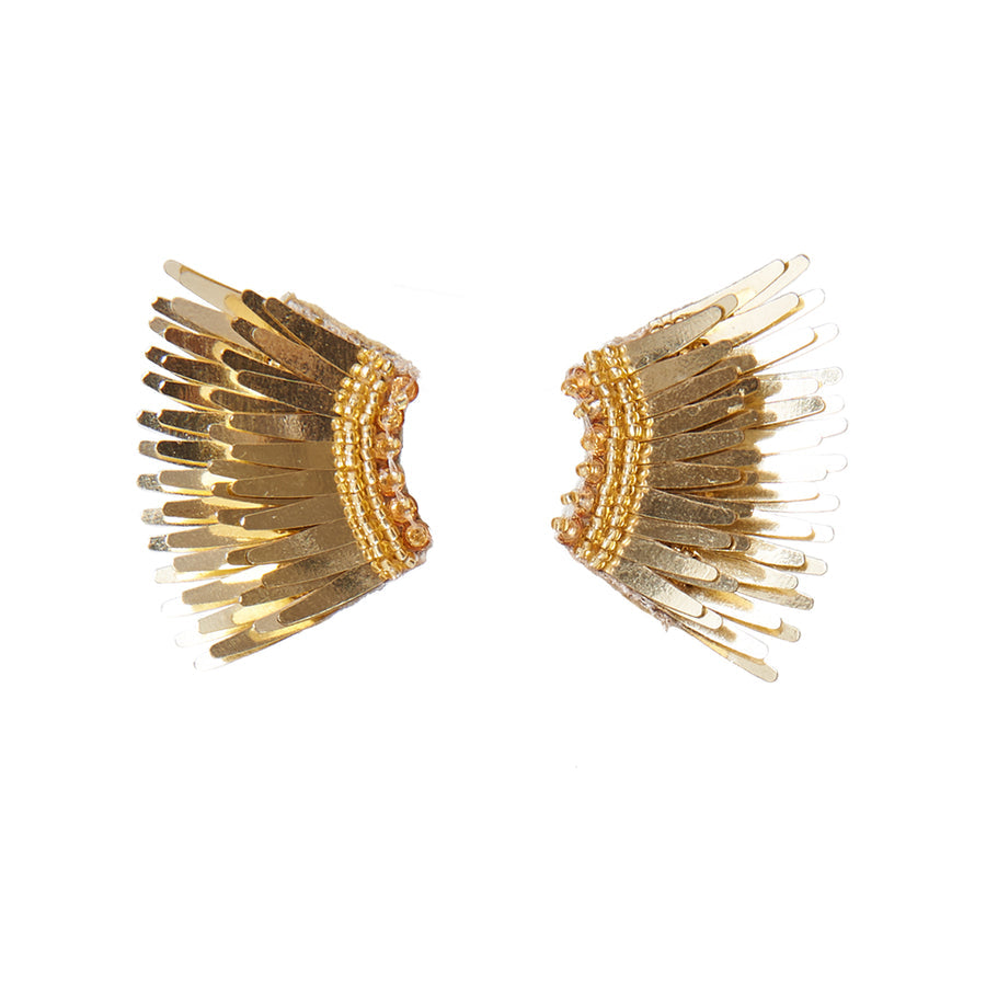 Gold Mini Madeline Earrings  by Mignonne Gavigan
