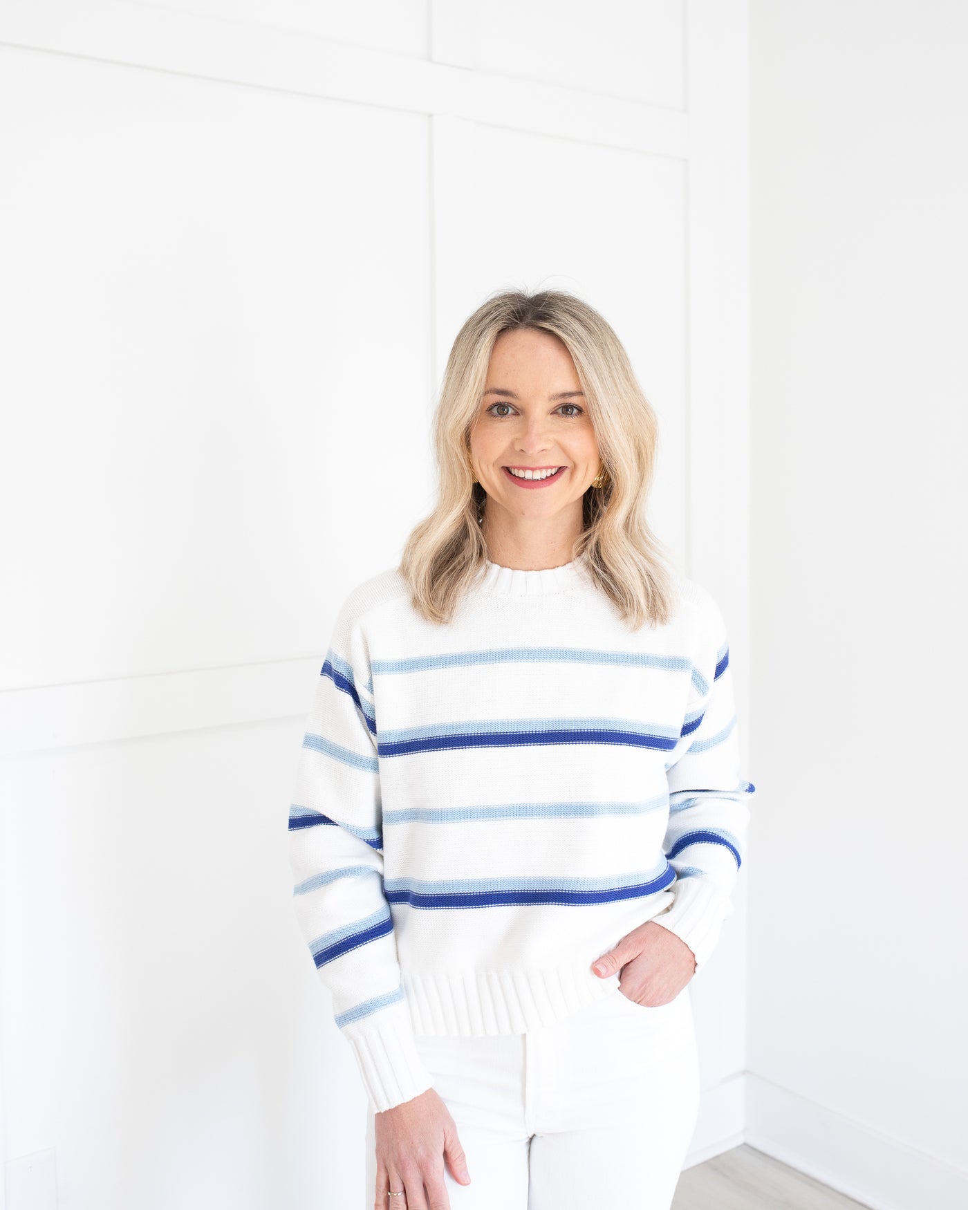 Adına Everyday Sweater Pacific Stripe by PISTOLA