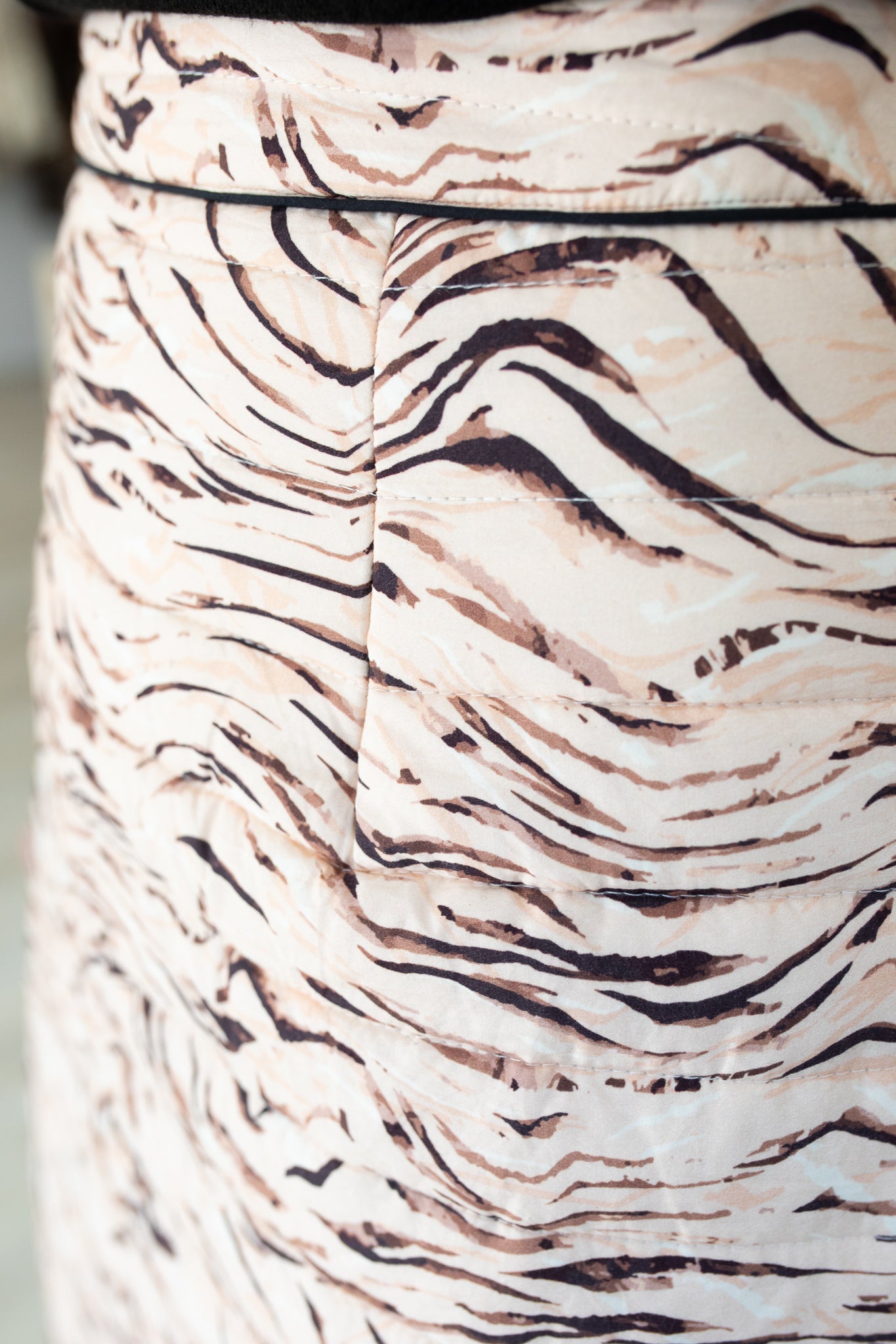 Hila Quilted Maxi Skirt in Animal