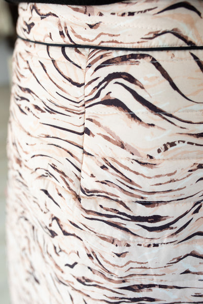 Hila Quilted Maxi Skirt in Animal