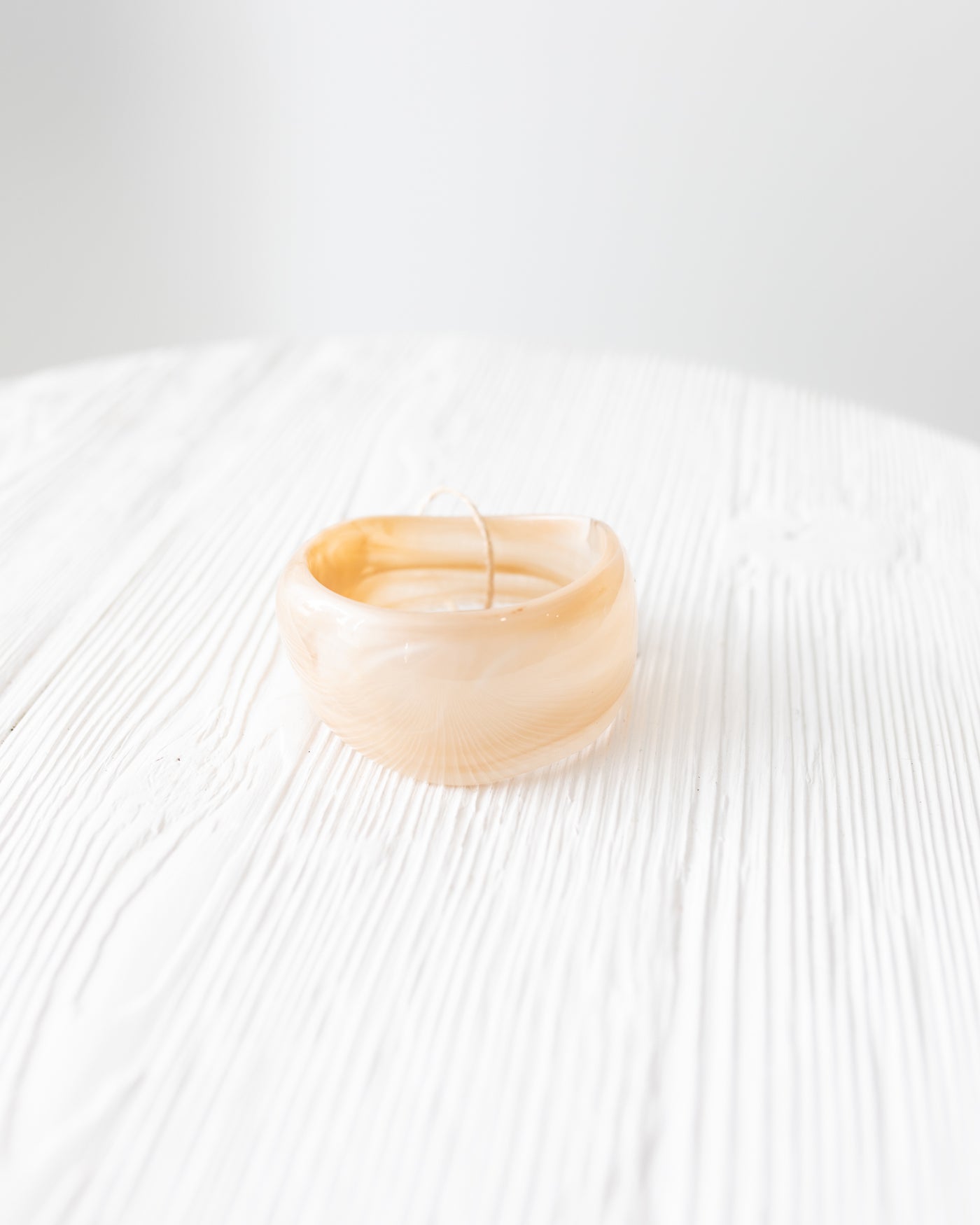 Latte Acrylic Bracelet - Large Bangle