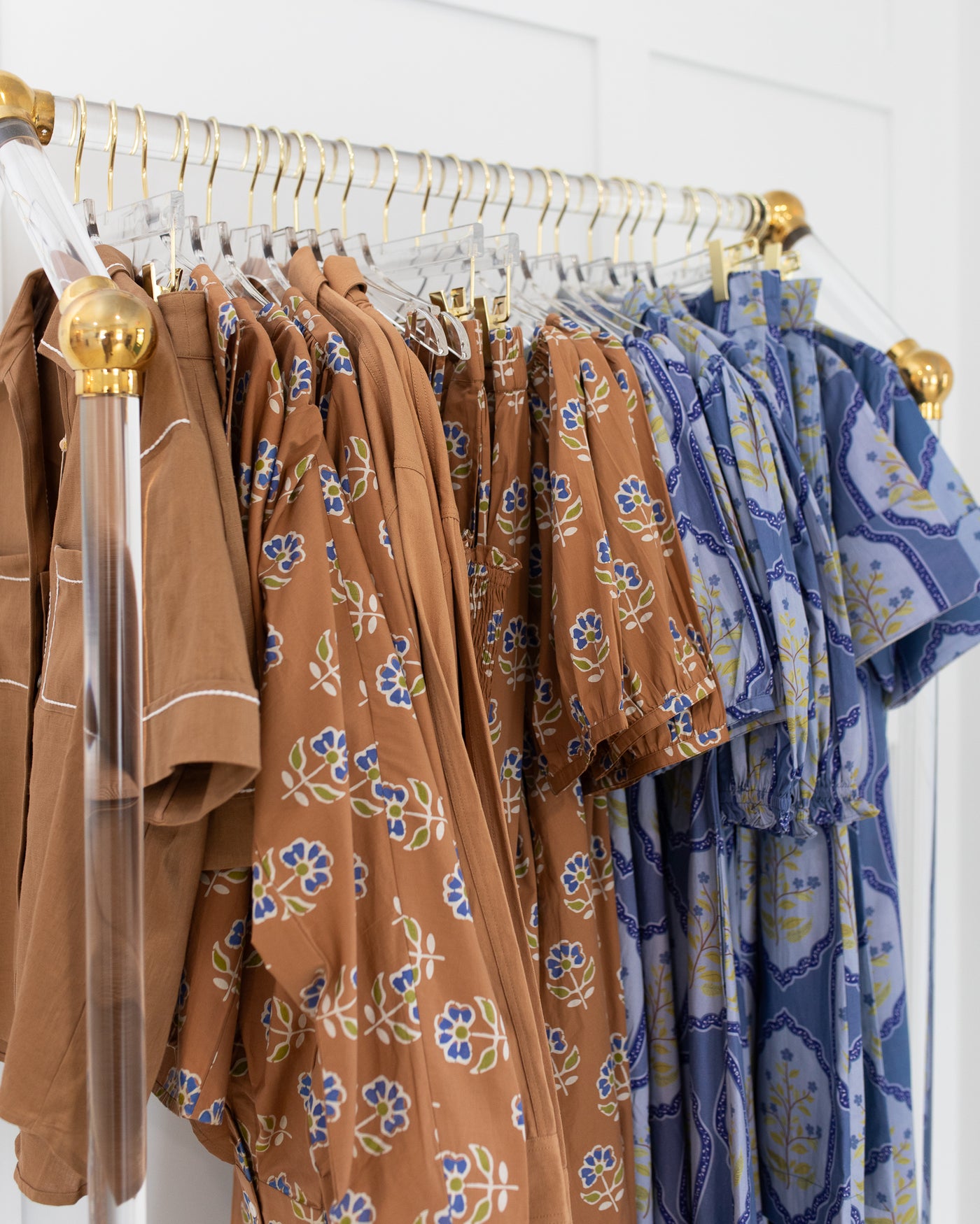 Day Dress in Dusty Trellis