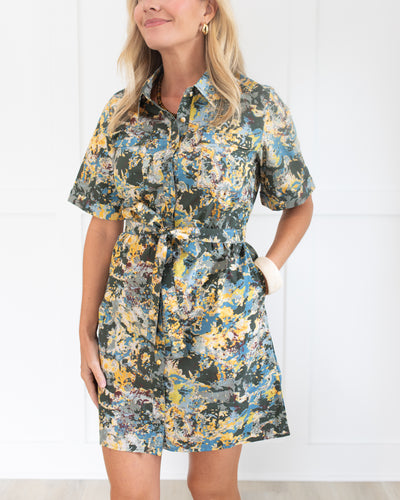 Tilly Dress in Misty Isles